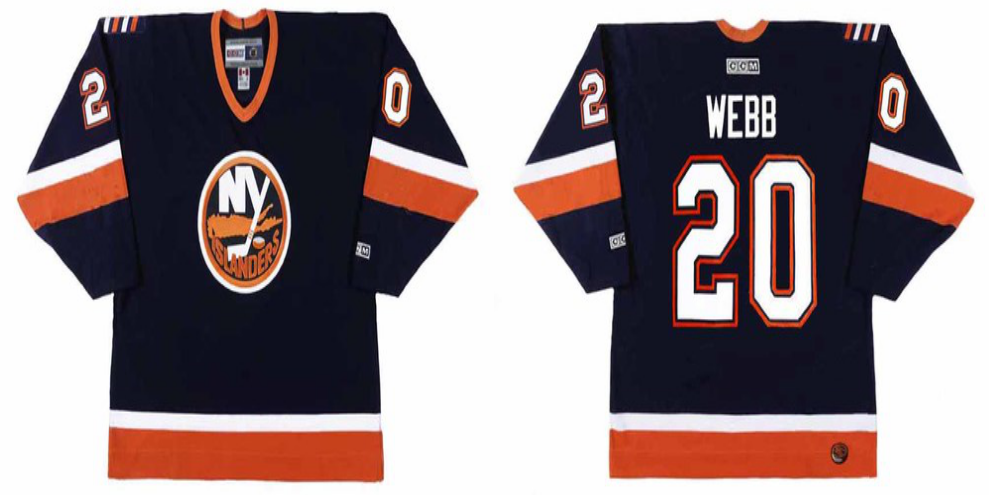 2019 Men New York Islanders #20 Webb blue CCM NHL jersey
